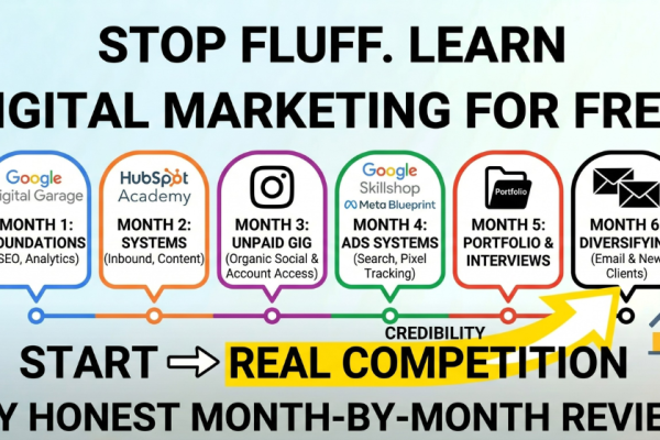 I Started Learning Digital Marketing for Free — Here's What Happened Six Months Later